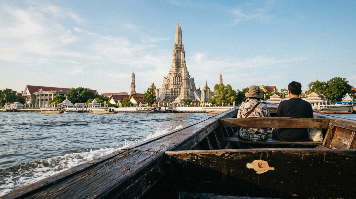 Tha Tien pier on the Chao Phraya, the bangkok river piers stop for Wat Pho and the crossing to Wat Arun